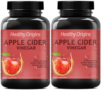 Healthy Origins Apple Cider Vinegar Extract (Pack Of 2) Pro(2 x 60 No)