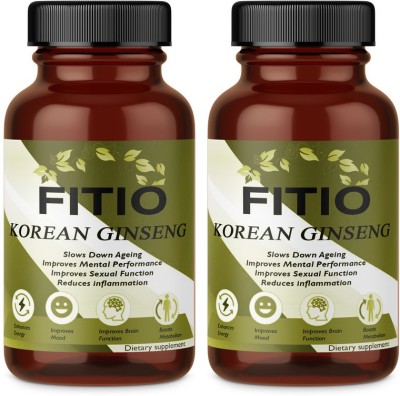 FITIO Korean Gingseng for Men & Women (Pack Of 2) Pro(2 x 60 No)