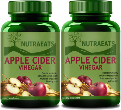 NutraEats Premium Apple Cider Vinegar Extract (Pack Of 2) Pro(2 x 60 No)