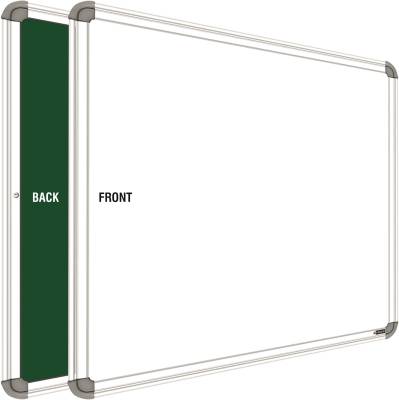 SRIRATNA Non Magnetic 2 X 2 feet White Board, One Side White Board Marker and Reverse Side Green Chalk Board Surface Whiteboards  (White, Green)