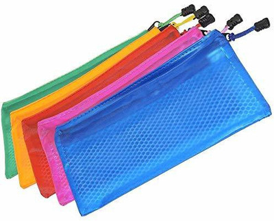 Greeshma Resealable Plastic Air Tight Pouch(Multicolor Pack of 5)