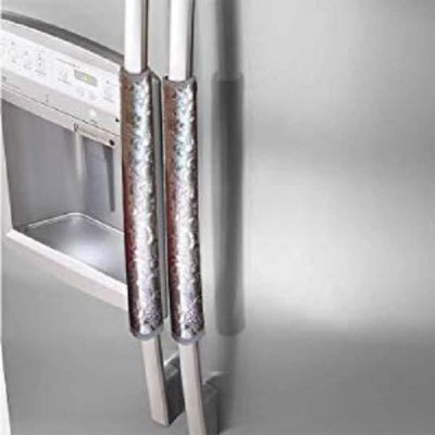 A J Creations Refrigerator Handle  Cover(Width: 60.96 cm, Silver)