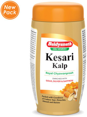 Baidyanath Kesari Kalp Royal Chyawanprash -Enriched with Gold,Silver and Saffron - 500g(500 g)