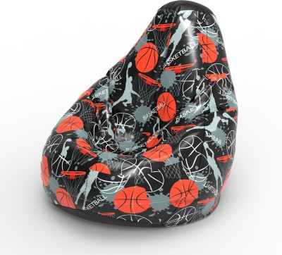 ComfyBean XXL Basketball - F Teardrop Bean Bag  With Bean Filling(Multicolor)