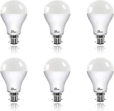 MURPHY 15 W Basic Standard B22 LED Bulb(White, Pack of 6)