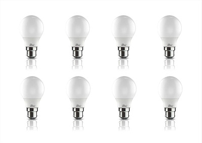 MURPHY 3 W Basic Standard B22 LED Bulb(White, Pack of 8)