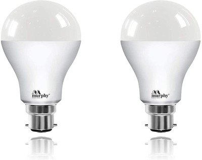 MURPHY 15 W Basic Standard B22 LED Bulb(White, Pack of 2)