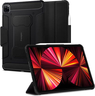 Spigen Rugged Armor Pro Back Cover for Apple iPad Pro 11 inch(Black, Pack of: 1)
