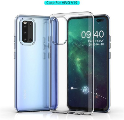 Cooltrend Back Cover for Vivo V19 Plain Back Cover(Transparent, Grip Case, Silicon, Pack of: 1)