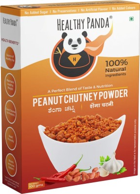 HEALTHY PANDA Uttar Karnataka’s Famous Pounded Peanut Garlic Chutney Powder/Groundnut Chutney Powder(Shenga Chutney)(500 gms) 100 X 5 Chutney Powder(5x100 g)