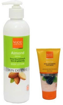 VLCC Body Lotion & Anti Tan face wash combo pack of 2(2 Items in the set)