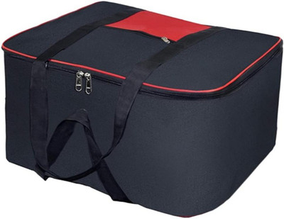 Home Style India Underbed Storage Bag / Multi Purpose Cloth Storage Bag For Travel Cloth Storage Bag With Zip Closure (Pack of 1)(Black)