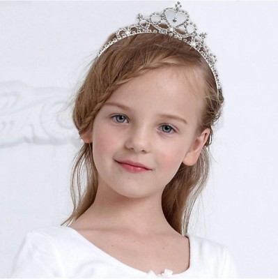 Local Charm Crown Tiara for Girl Kid tiara for birthday girl -Silver Hair Band(Silver)