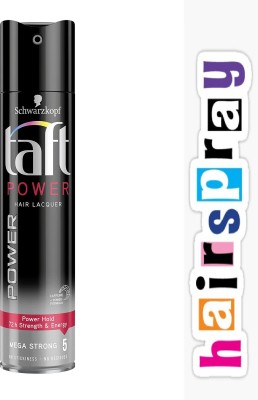 TAFT POWER HAIR LACQUER 72 H STRENGHT 250ML PACK 1 Hair Spray(250 ml)