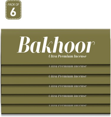 Rajpal Ultra Premium Bakhoor Incense Sticks 50g (Pack Of 6) Bakhoor(180, Set of 6)