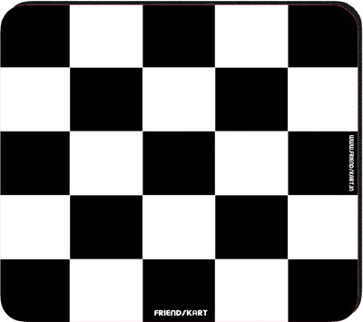 Friendskart Laptop, Destop, Gaming Mouse Pad Non-Slip Rubber Base Mouse pad for Laptop & Desktop018 Non Slip Base Mousepad(Black, White)