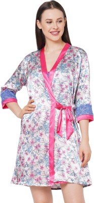 SWEET DREAMS Women Nighty with Robe(Multicolor)