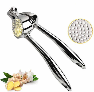 Getko With Device Garlic Press(Steel)