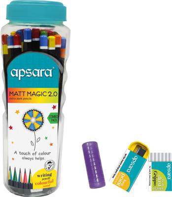 APSARA Matt Magic 2.0 Pencils 50 Pcs Jar Pencil  (Black)