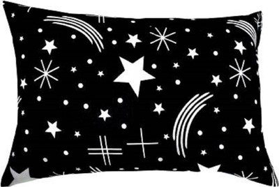Navi collection Polyester Fibre Abstract Sleeping Pillow Pack of 6(Black)
