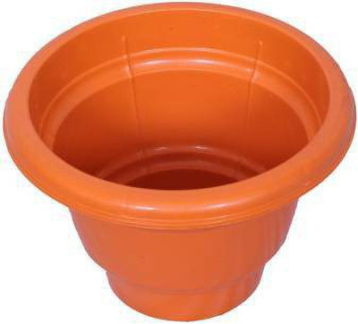 god of goods (6pcs) 8inches high quality gamla for home decorative round pots terrace balcony Plant Container Set(Pack of 6, Plastic)