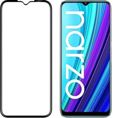 LIKEDESIGN Edge To Edge Tempered Glass for Realme Narzo 30A(Pack of 1)