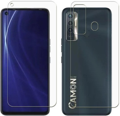 MUTAALI Front and Back Tempered Glass for TECNO CAMON 17(Pack of 1)