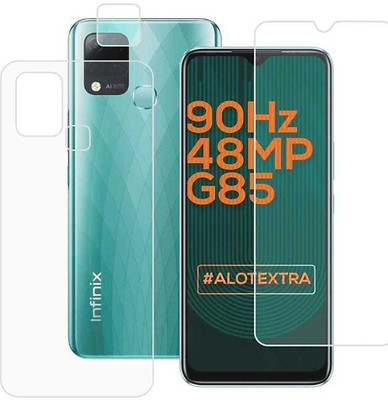 DOWRVIN Front and Back Tempered Glass for INFINIX HOT 10 PLAY(Pack of 1)