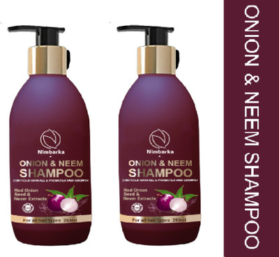 NIMBARKA ONION & NEEM SHAMPOO 250ML PACK OF 2(500 ml)