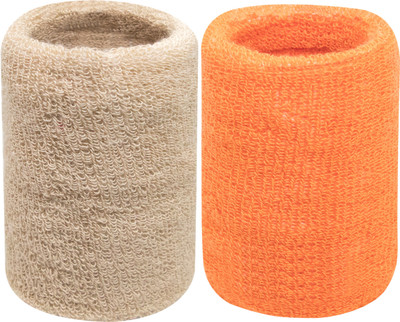 Neska Moda Unisex Wrist Support/Wrist Band-Free Size Wrist Support(Beige, Orange)