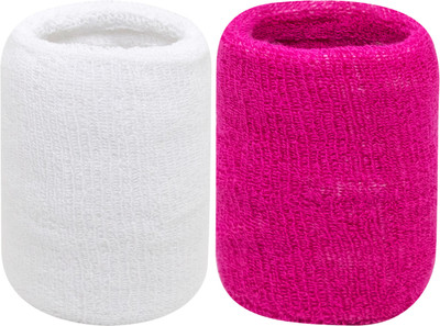 Neska Moda Unisex Wrist Support/Wrist Band-Free Size Wrist Support(White, Pink)