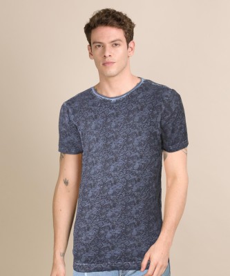 Pepe Jeans Printed Men Round Neck Blue T-Shirt