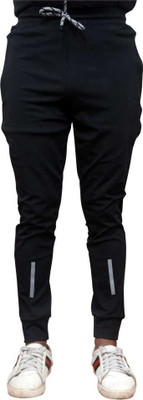 Sendily Solid Men Black Track Pants