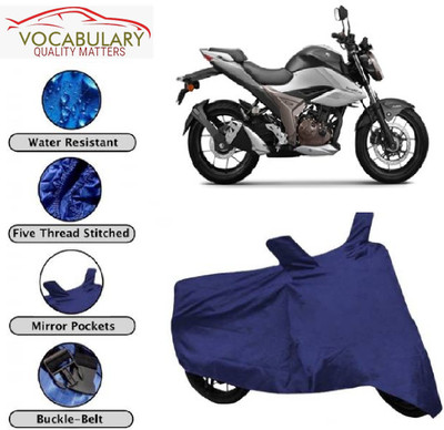 MEGA MARTZZ Waterproof Two Wheeler Cover for Suzuki(Gixxer 250, Blue)