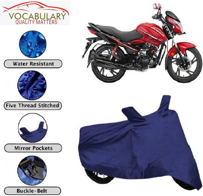 MEGA MARTZZ Waterproof Two Wheeler Cover for Hero(Glamour i3s, Blue)