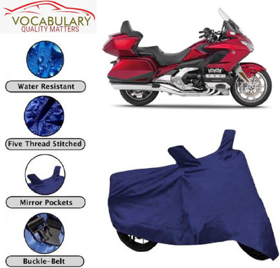 MEGA MARTZZ Waterproof Two Wheeler Cover for Honda(Gold Wing, Blue)
