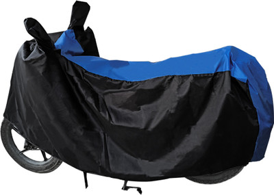 Shelterhub Enterprises Two Wheeler Cover for Bajaj(Pulsar 135 LS DTS-i, Black, Blue)