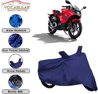 MEGA MARTZZ Waterproof Two Wheeler Cover for Suzuki(Gixxer SF, Blue)