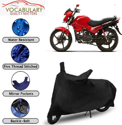 MEGA MARTZZ Waterproof Two Wheeler Cover for Hero(Glamour FI, Black)