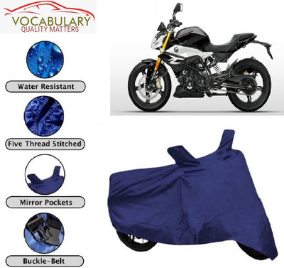 MEGA MARTZZ Waterproof Two Wheeler Cover for BMW(G 310 R, Blue)