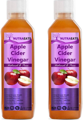 NutraEats Pro Apple cider vinegar with mother Vinegar (K) (Pack Of 2) Vinegar(2 x 500 ml)