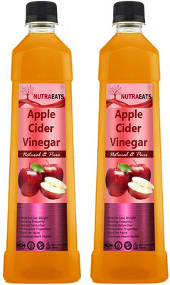 NutraEats Nutrition Advanced Apple Cider Vinegar With Mother Vinegar Vinegar (D) (Pack Of 2) Vinegar(2 x 500 ml)