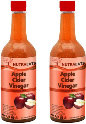NutraEats Pro Apple cider vinegar with mother Vinegar (Y) (Pack Of 2) Vinegar(2 x 500 ml)
