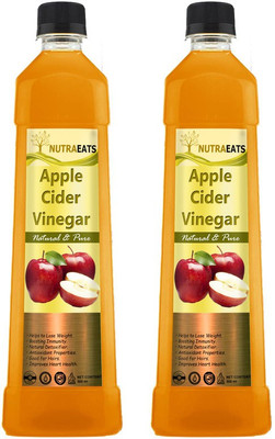 NutraEats Pro Apple cider vinegar with mother Vinegar (F) (Pack Of 2) Vinegar(2 x 500 ml)