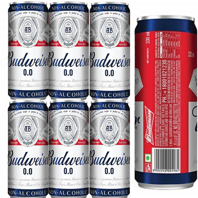 Budweiser BW0 0.0 330 ML -CAN Can(6 x 330 ml)