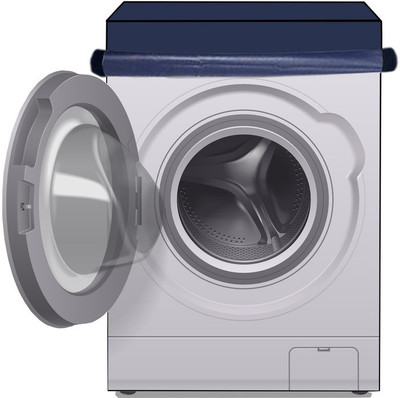 Delideal Front Loading Washing Machine  Cover(Width: 61 cm, Blue)