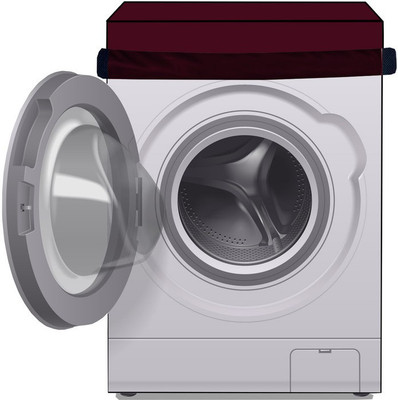 Delideal Front Loading Washing Machine  Cover(Width: 67 cm, Maroon)
