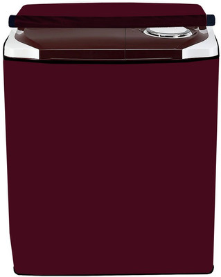 Delideal Semi-Automatic Washing Machine  Cover(Width: 89 cm, Maroon)