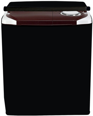 Delideal Semi-Automatic Washing Machine  Cover(Width: 81 cm, Black)