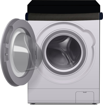 Delideal Front Loading Washing Machine  Cover(Width: 83 cm, Black)